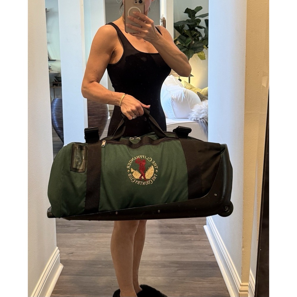Club Glove Rolling Duffle Bag Green Golf Luggage Cliffhanger Country Club